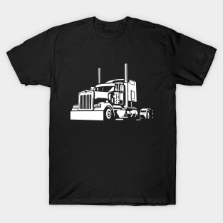 silhouette of a truck T-Shirt